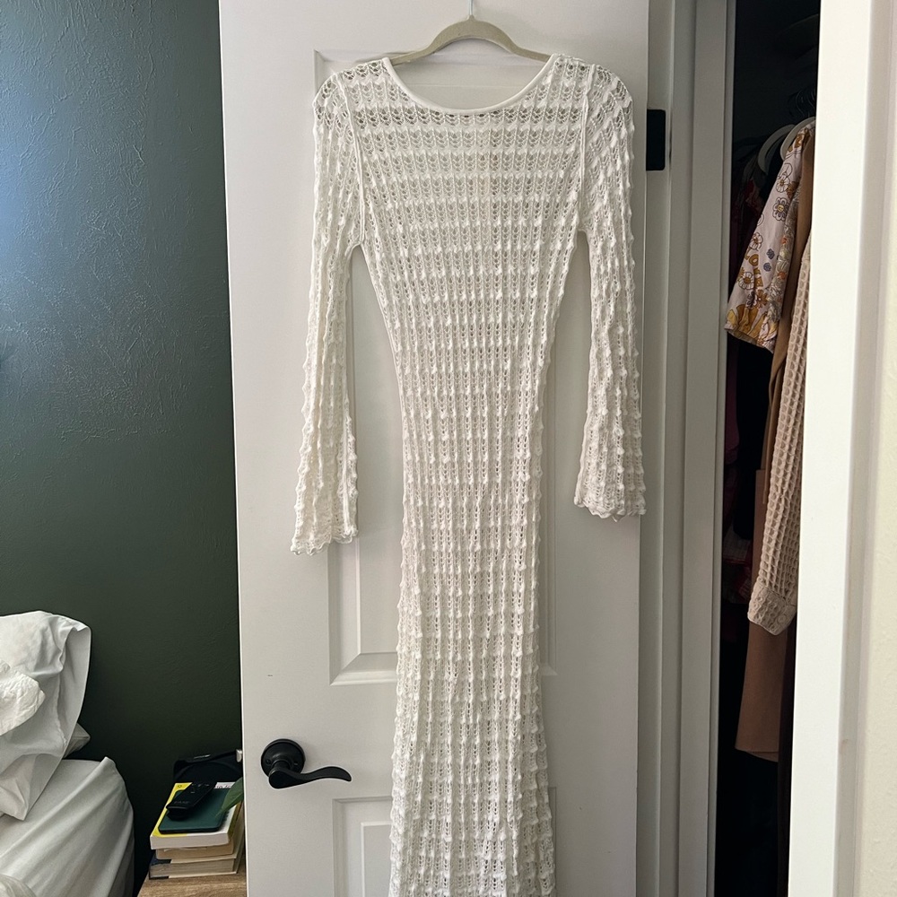 Calabria Crochet Maxi Dress 12th Tribe